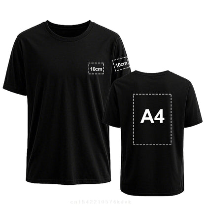 Diy Add Your Own Custom Text Name Men's T Shirt Casual Dress High Quality Mens T-shirt 5xL Personalized Message Band Tshirts