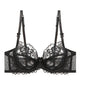 Chic French Ultra-thin Lace Lingerie Set, Large Breasts See-through Underwire Bra,small Bust Lift Elegant Soft Feminine Set S-xl