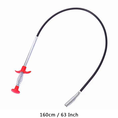 160/60cm Sewer Dredge Pipe Four-claw Hook Sewer Dredging Anti-blocking Tool Telescopic Flexible Claw Reusable Cleaner