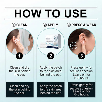 Tinnitus Relief Ear Patch Natural Herbal Formulas For Safe Ear Relief Reduces Ringing And Discomfort For Daily Ear Care Routine