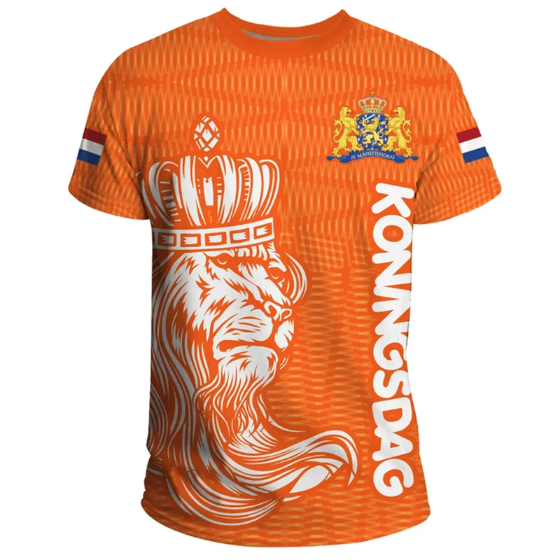 Dutch Team Shirt 2026 Football Jersey Netherlands Flag T Shirt Men 3D Printing Dutch T-Shirt Jersey Soccer Germany Dropshipper