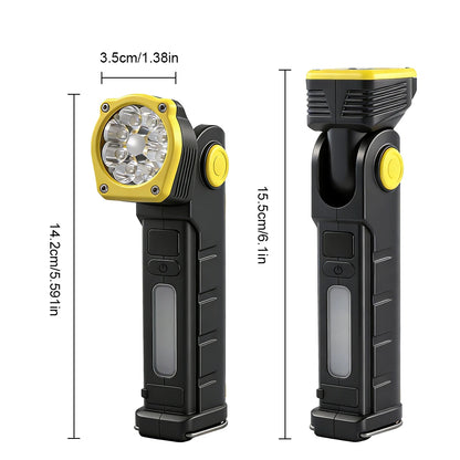 Led Work Light Rechargeable Waterproof Flashlights Portable HeadLight Magnetic Light Hook Clip Head Flashlight Outdoor Head Lamp
