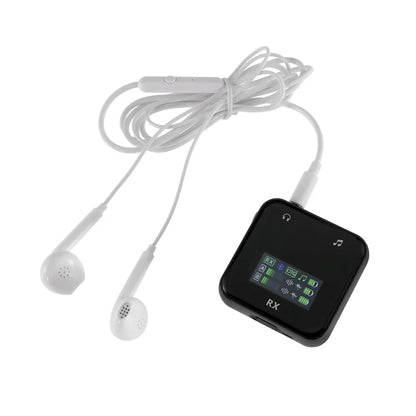 Wireless Lavalier Microphone System Bluetooth Audio Video Voice Recording Mic for iPhone Android Mobile Phone Interview Camera