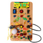 Montessori Busy Board Sensory Toy with LED Light Simulation Switch Control Board Jigsaw Early Education Learning Children's Game