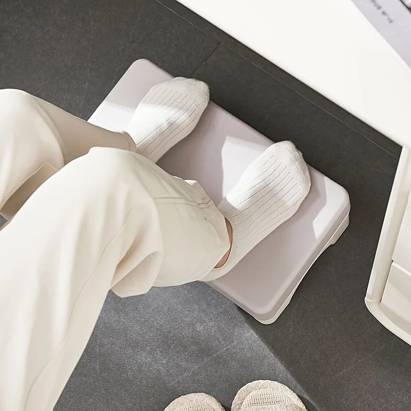 Ergonomic PP Footrest for Office Desk - Under Desk Foot Rest for Work, Sofa & Study, Comfortable Space-Saving Design