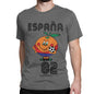 Naranjito T-shirt Men's High Quality Round Neck Spain 82 Spanish Mascot 1982 Football T-shirt Top