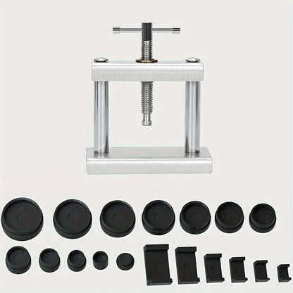 12pcs/18pcs Watch Tools Repair Professional Back Cover Presser Set Metal Watchmaker Maintenance Tools For Closing Cover Die Kit