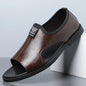Men's Roman Sandals Summer Comfort Casual Soft Sole Slippers Anti-Slip Breathable Outdoor Slip-On Beach Shoes-HT2025