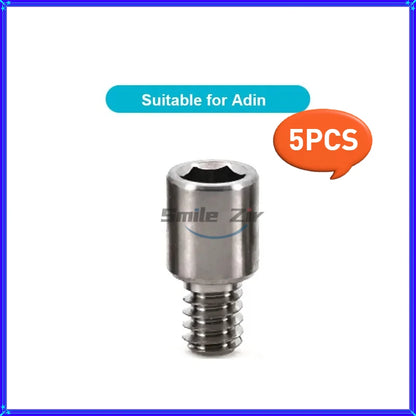 5PCS Dental Bridge Ti Screws  M1.4 Osstem Regular Mini Multi Unit Screw Adin Dentium ITI Anthogyr Dental Implant MUA Screws