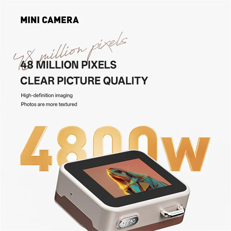 2025 New Thumb Pocket CCD Digital Camera HD Retro Mini Camera Portable Keychain Camera Outdoor Travel Photo Recorder Gift