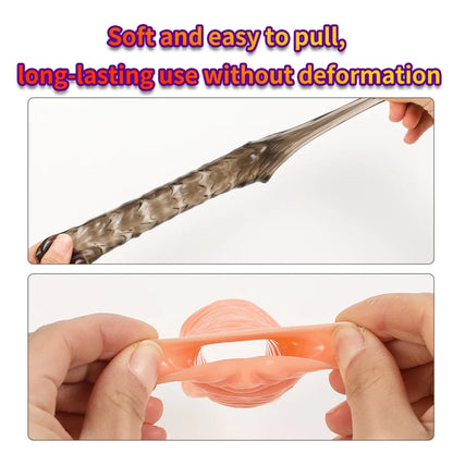 Penis Sleeve Reusable Sexy Toys for Men Penis Silicone Cock Sleeve Massage Adult Products For Woman Gay Penis Toys Sexual Goods