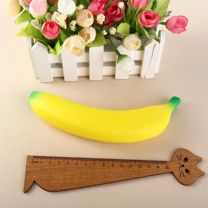 Banana Reducer Slow Rising Banana Squeeze Simulation Banana Yellow Green Squeeze Pinch Pu Fruit Squeeze Birthday Gift