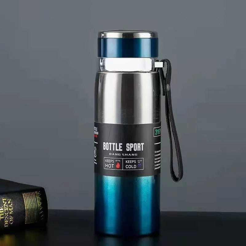 1L Stainless Steel Vacuum Insulated Thermal Flask Bottle for Hot Cold Water Coffee Tea Portable Double Wall BPA Free