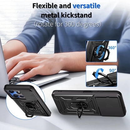 For Xiaomi Redmi 15C 4G 171mm Case Magnetic Holder Ring Armor Shockproof Cases For Redmy 15C 15 C Redmi15C Lens Protector Cover