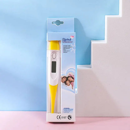 Digital Thermometer with Soft Tip, Oral & Armpit Temperature Test for Baby Adults, Home First Aid Fever Detection Tool