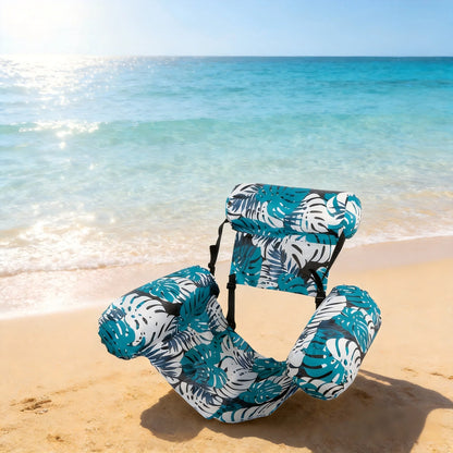 Adult Foldable Water Hammock Chair – Inflatable Pool Lounge with Armrests, Portable Float for Sunbathing & Fun