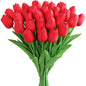10/30PCS Artificial Flowers Real Touch Tulip Scrapbooking Vase Home Decor Wedding Garden Rose Arch Garland Mother's Day Bouquets