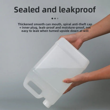 1/2/3/4/5/6/10L Plastic Airtight Bottle with Lid Food Grade HDPE Bucket Sealed Large-Capacity Oil Jerrican Gel Shampoo