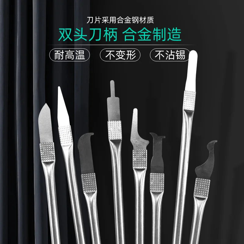 IC Chip Repair Thin Blade CPU NAND Remover BGA Maintenance Knife Remove Glue Disassemble Phone Tablet PC Knife Tools Kit