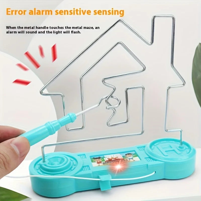 Electric Touch Maze Game, Electric Shock Toy, Brightly Colored Plastic and Metal, Competitive Touch Maze Party Fun Game
