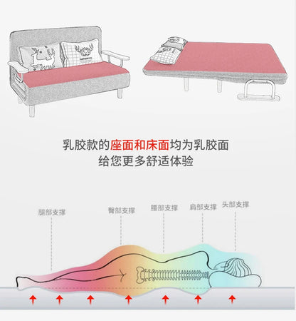 Folding Bed Sofa Bed Single Dual-Use Office Noon Break Bed Household Simple and Portable Small Foldable Recliner