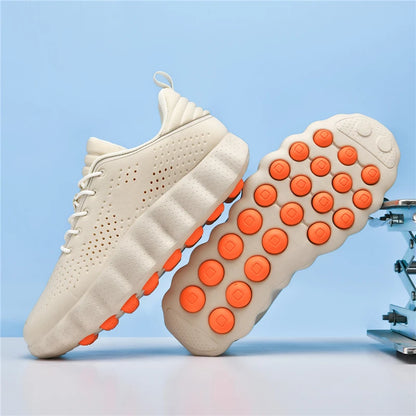 ClaWave Men Women Running Shoes Massage Particles Supercritical Cushioning Breathable Knit Sports Sneakers Non-slip Walking Shoe