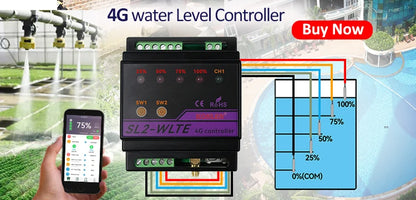 KONLEN Tuya Water Level Sensor WIFI Smart Home Leakage Flood Alarm Controller Meter Pool Vape Tank Flow Detector Leak Protection