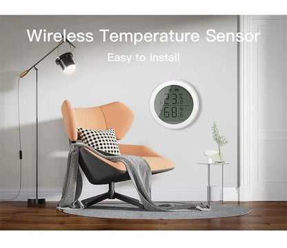 Temperature and Humidity Sensor With LCD for ZigBee Smart life APP Google Alexa Voice Control Support Multi-mode Gateway Option