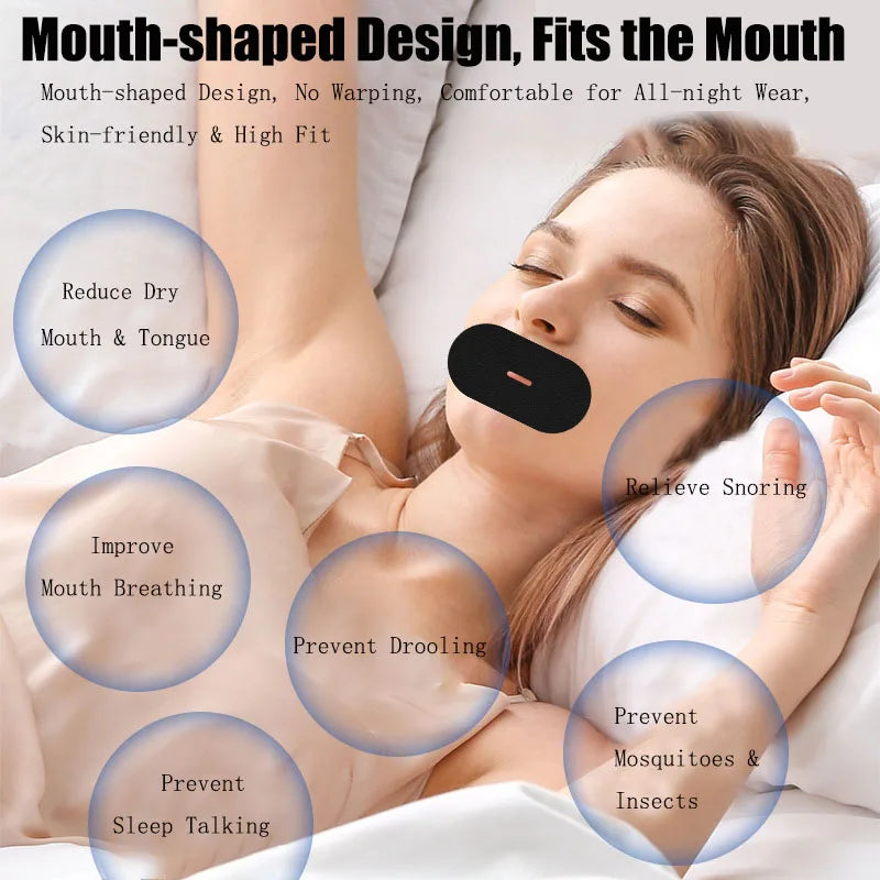 30/90/210 Pcs Anti Snoring Sleep Mouth Tape Best Breathing Nasal Strips Medical Grade Improved Sleeping Snoring Relief Sleep Aid