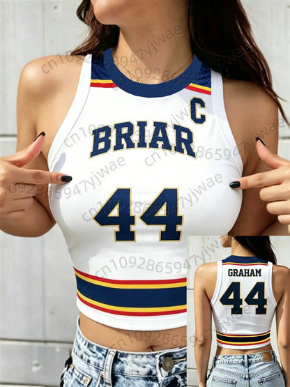 Summer Women's Off Campus Briar University Tank Top T-shirt Crop Vest Top Tees Graham 44 22 DI LAURENTIS 66 Not Suitable For Men