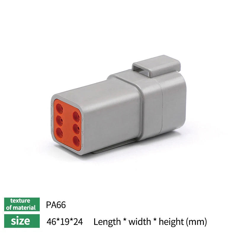 10/50/100 Sets Deutsch DTM/DT/DTP/DTF Automobile Connector Plug&Socket Male&Female Terminal DTM04-2/3/4/6/8/12 DTM06-2/3/4/6/8S