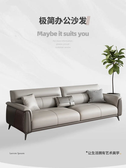 Office Sofa Business Reception Room Meeting Three Single Small Simple Modern Office Sofa Coffee Table Combination
