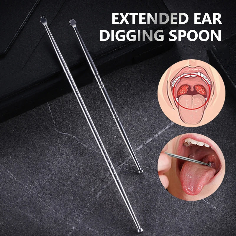 1Pc Tonsil Stone Removal Ear Wax Remover Stainless Steel Remover Mouth Cleaning Care Tools Tonsil Stone Remover Health Care‘