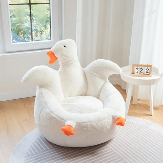 creative cute bean bag sofa goose-shaped design soft portable sofa single lightweight couch wohnzimmer living room furniture