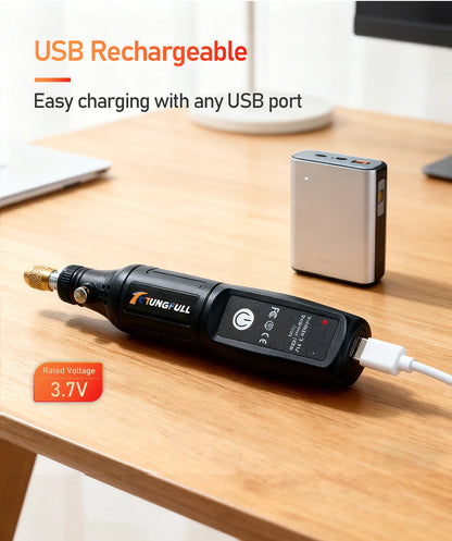 Mini Lithium Electric Drill 3.7V Cordless Rotary Tool for Engraving, Sanding, Polishing, Carving, Cutting, DIY Crafts