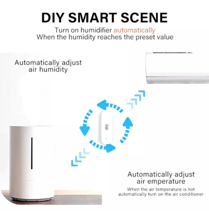 Tuya Zigbee 3.0 Wireless Temperature Humidity Sensor Smart Humidity Detector APP Monitor Voice Control Alexa Google Assistant
