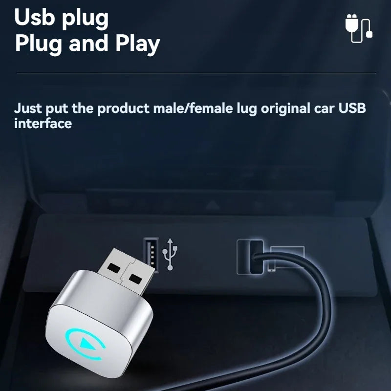 2in1 Wireless Carplay Adapter For iPhone android auto apple Wireless Carplay Mini USB Ai Box Carplay For Toyota Volvo Hyundai