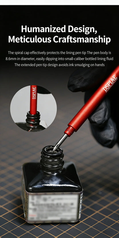 DSPIAE aluminum alloy seepage pen AT-PL Gundam model tool coloring seepage liquid pen stainless steel nib