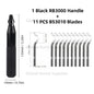 Deburring Tool RB3000 with 1 or 11 High Speed Steel Swivel Blades BS1010 BS1018 BK3010 BS3010 360 Degree Rotary Head Burr Remove
