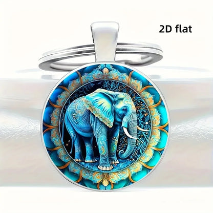 Noter New 8 Styles Unique 2D Flat Keychain Retro Anchor Knight Motorcycle Pattern Car Backpack Charm Pendant Decoration Key Ring