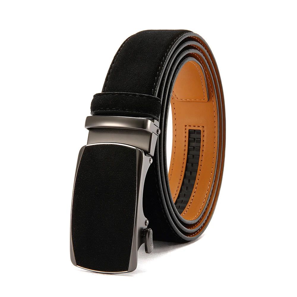 Men Leather Belt Automatic Buckle High Quality Male Leather Strap Luxury Jeans for Men Men Accessori