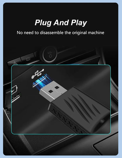 2in1 Wireless CarPlay Dongle Wireless Android Auto Adapter AI Smart Box For Car With Wired CarPlay Car Intelligent Systems
