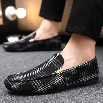 Classic Design Loafers Men Summer Slip-on Men's Casual Shoes Breathable Flat Shoes Comfy Non-slip Driving Shoes Man Moccasins