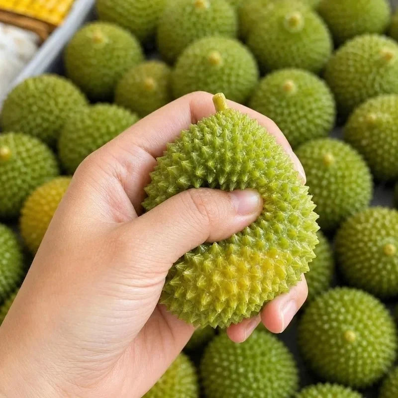 Crunchy Simulated Durian Squeeze Toy Color-Changing Soft Crackling Durian Squishy Toy Building Blocks Comfortable TPR Fidget Toy