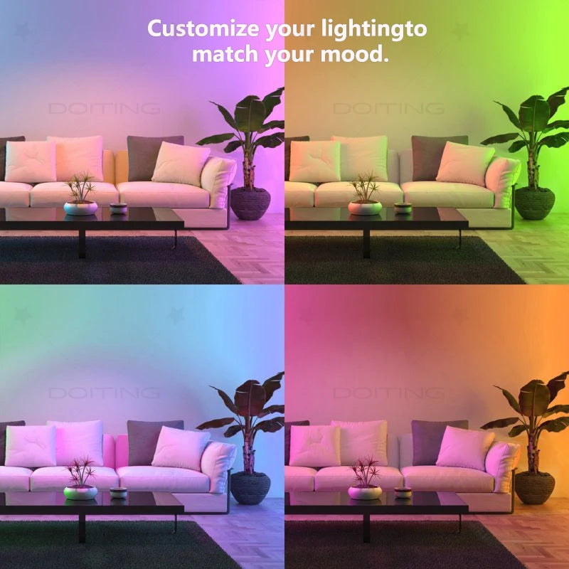 Zigbee 3.0 Smart Ceiling Lights 24W Led Ceiling Lamp RGBCW Led Work With Alexa Google Voice Control APP Dimming Home Assistant