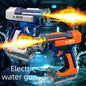 Electric Water Gun with Lights Continuous Firing Squirt Gun Long Range Shooting Watergun Mist Spray Water Pistol Outdoor Toy