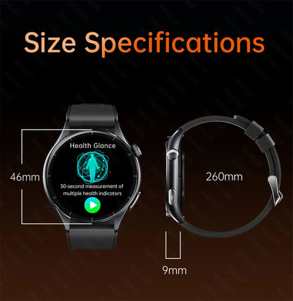 2026New Smart Watch For Men Micro-examination Health Blood pressure Uric Acid ECG+PPG Fitness Tracker Clock Smartwatch Women Men