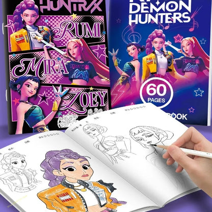 Stress Relief Coloring Book Cute Anime Girls 36/56 Pages Relaxing Activity Book for Adults Kids Birthday Gifts