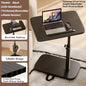 Foldable Adjustable Laptop Bedside Table Multifunctional Lift Workstation Small Space Computer Desk for Home Office Tea& Reading