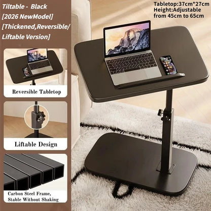 Multifunctional Lift Workstation For Small Space Computer Desk Foldable Bedside Table Adjustable Laptop Home Office Tea Table